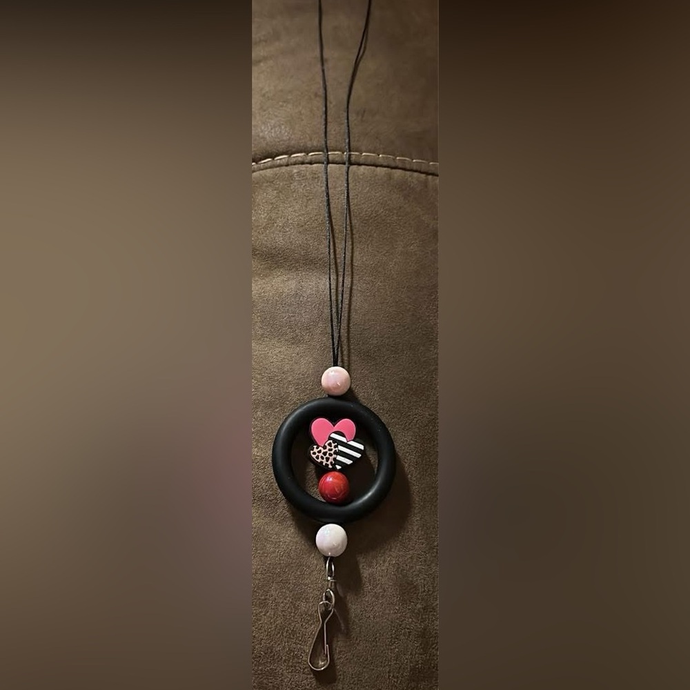 Lovely handmade badge lanyard.